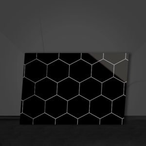 Highlighter Black Hexagon Tiles Supply near Truganina | Tiles Supply & Installation Melbourne