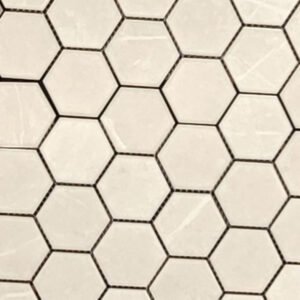 Light Grey Hexagon Mosaic Tiles Supply & Installation Near Rosanna