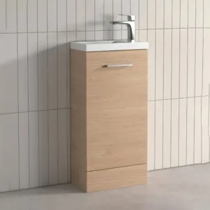 400mm Soft Oak Floor Standing Vanity