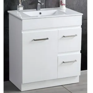 750mm White Gloss Floor Standing Vanity