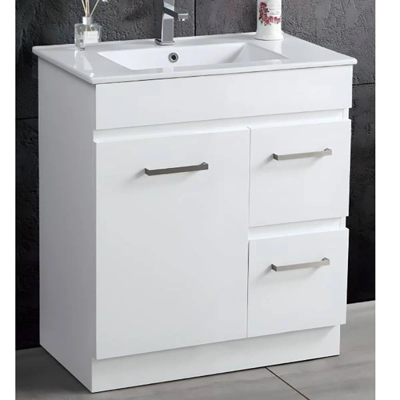 750mm White Gloss Floor Standing Vanity
