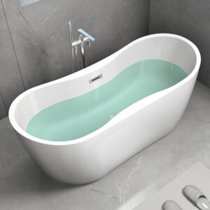 Buy Freestanding Curve Shape White BT 1505 Bathtub in Melbourne