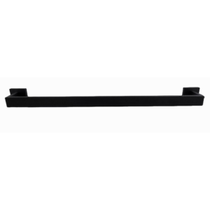 Matt Black Square Single Towel Bar