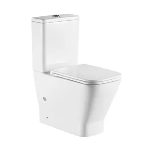 Rimless Two Piece Toilet Seat Matt White