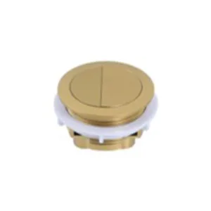 Brushed Gold Round Toilet Button