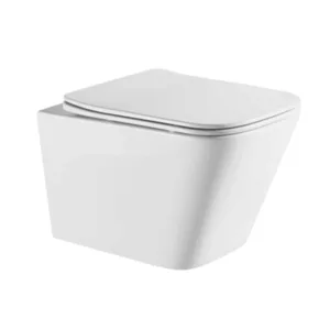 Square Tornado Quiet Wall Hung Toilet Seat