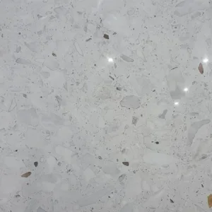 White & Blue Terrazo Polished Tiles in Melbourne